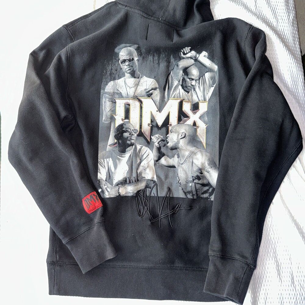 Shoe Palace DMX Pullover Hoodie Men Large Black Signature Stitched